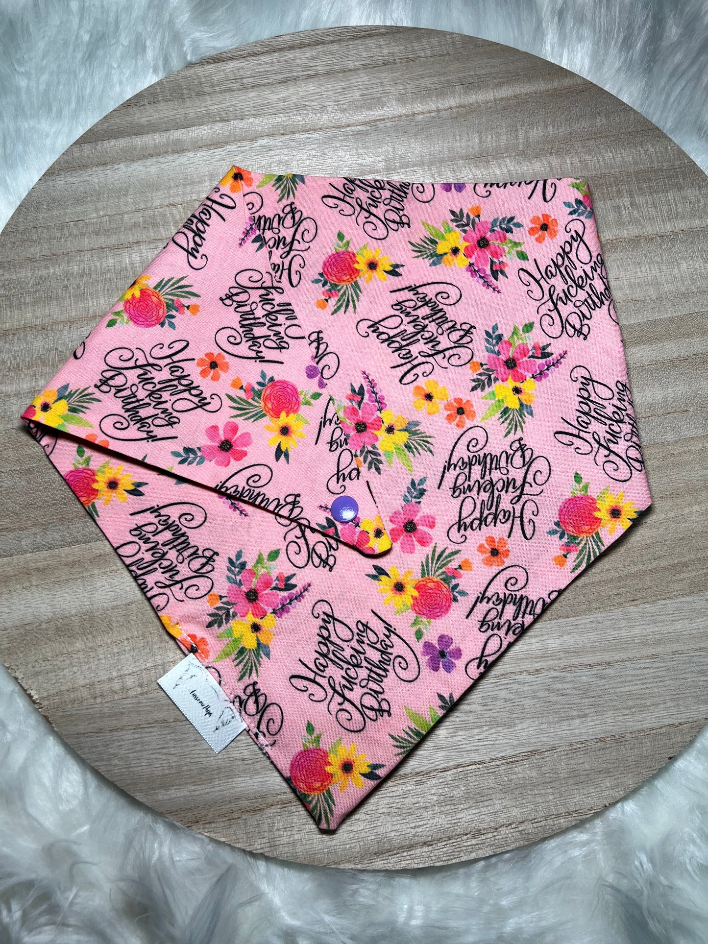 Happy F*cking Birthday Bandana - AussomePups